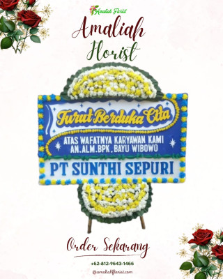 Papan Bunga Duka di Saing