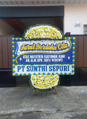 Papan Bunga Duka di Saing
